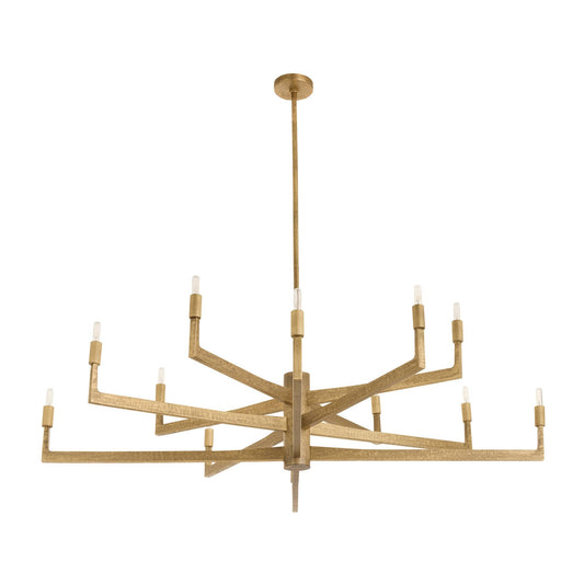 Arteriors Home Griff Large Chandelier Antique Brass