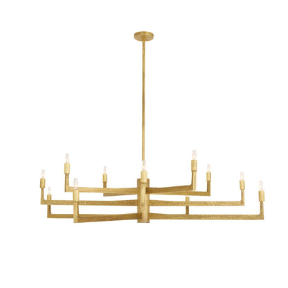 Arteriors Home Griff Large Chandelier Antique Brass