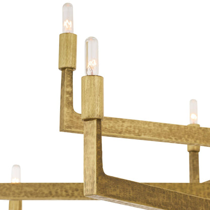 Arteriors Home Griff Large Chandelier Antique Brass