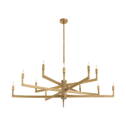 Arteriors Home Griff Large Chandelier Antique Brass