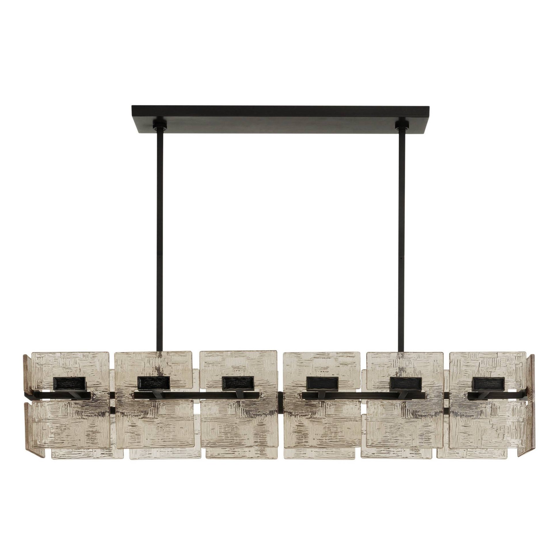 Arteriors Home Vetrina Linear Chandelier Molten Umber