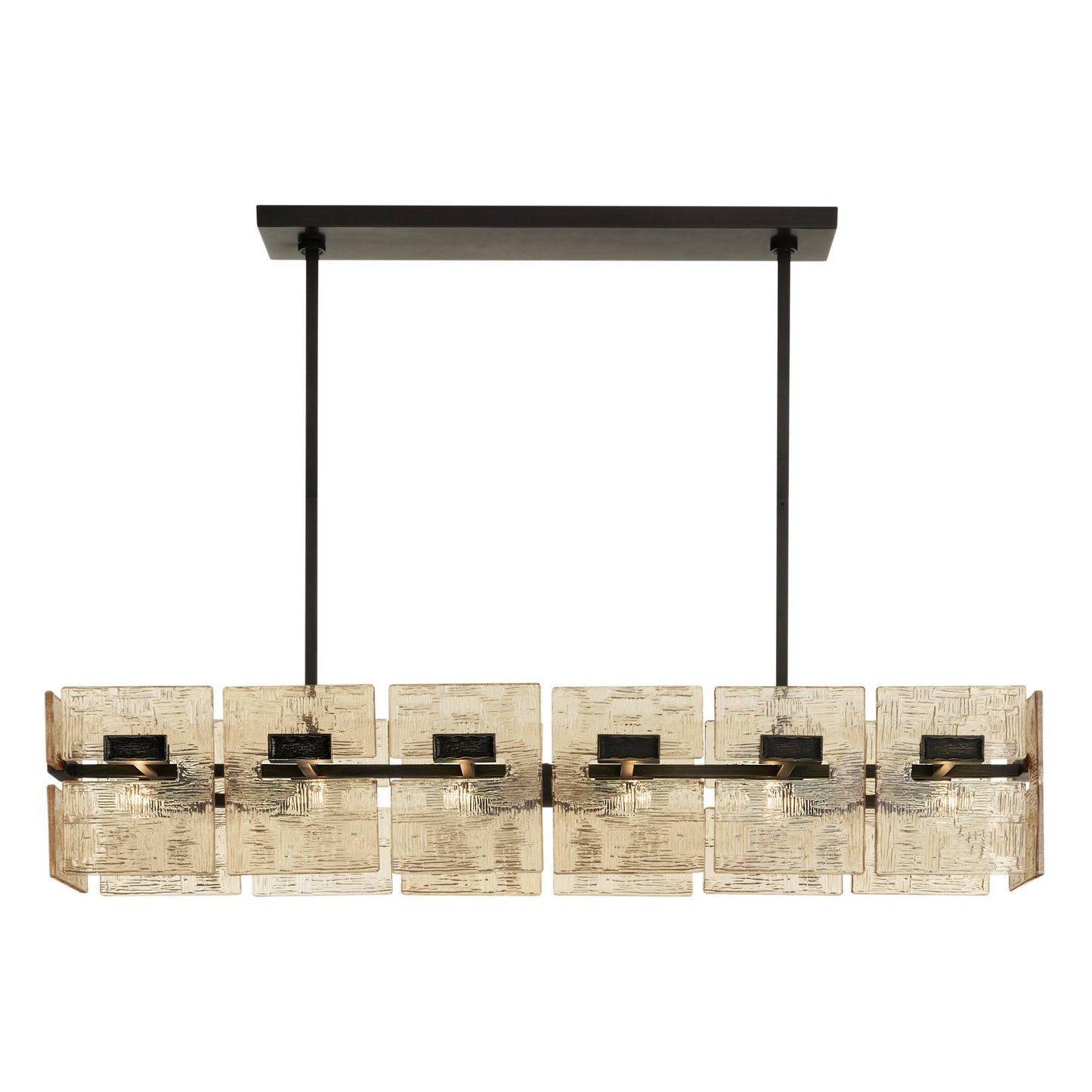 Arteriors Home Vetrina Linear Chandelier Molten Umber
