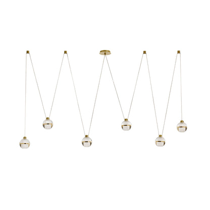 Arteriors Home Noble Multi-Drop Chandelier Antique Brass