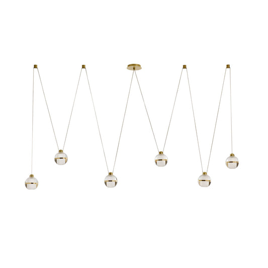 Arteriors Home Noble Multi-Drop Chandelier Antique Brass