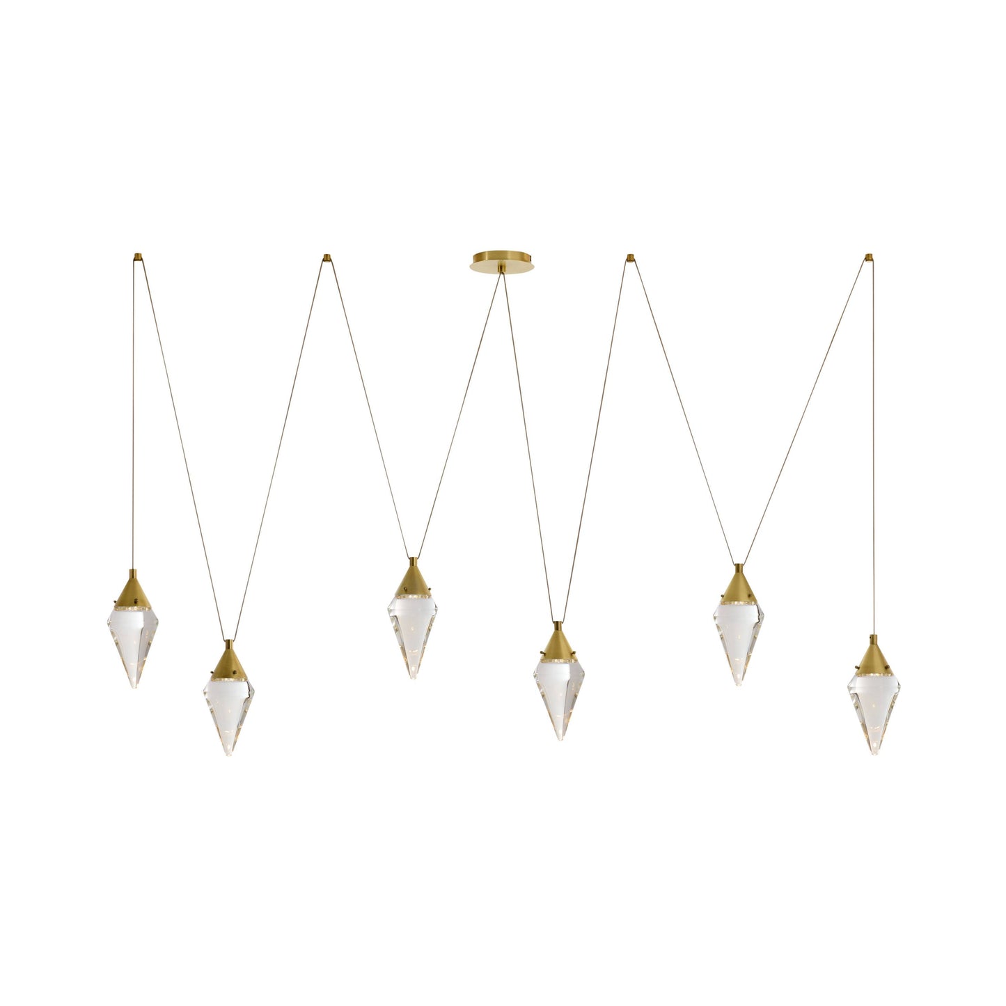 Arteriors Home Berkley Multi-Drop Chandelier Antique Brass