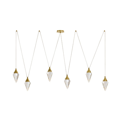 Arteriors Home Berkley Multi-Drop Chandelier Antique Brass