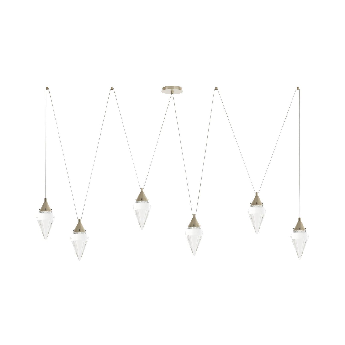 Arteriors Home Berkley Multi-Drop Chandelier Vintage Silver