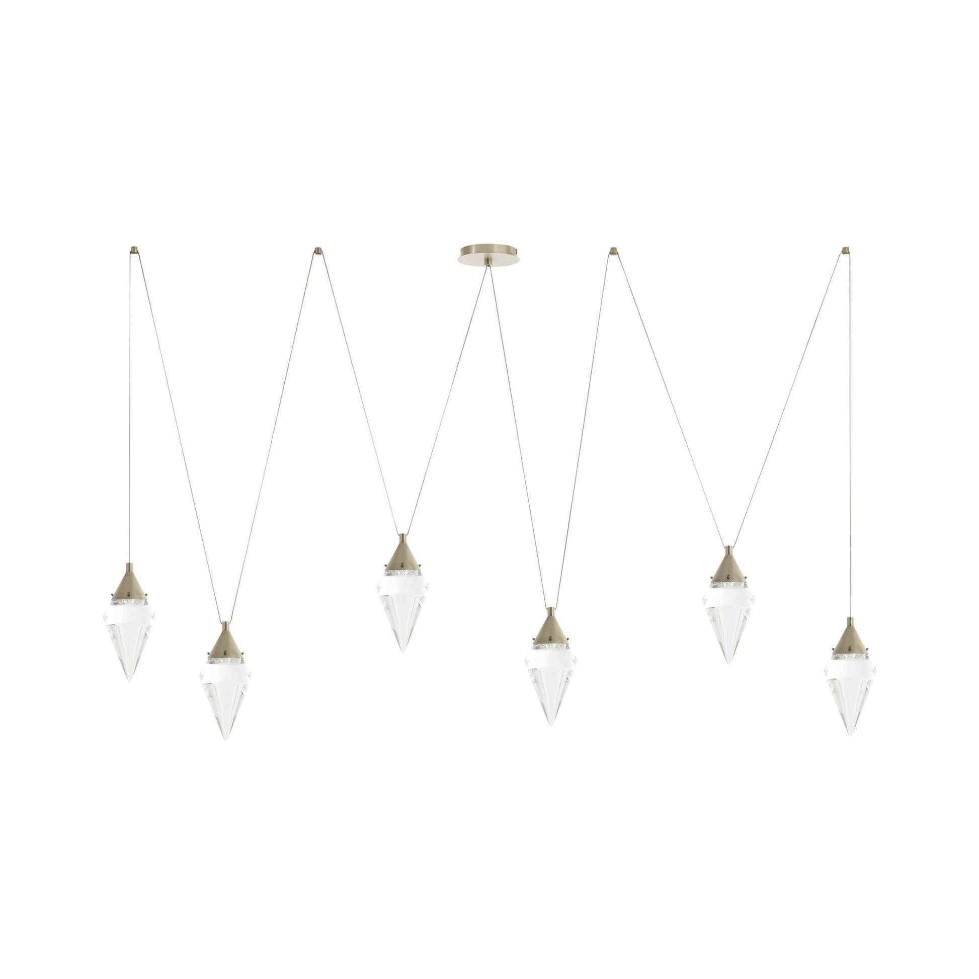 Arteriors Home Berkley Multi-Drop Chandelier Vintage Silver