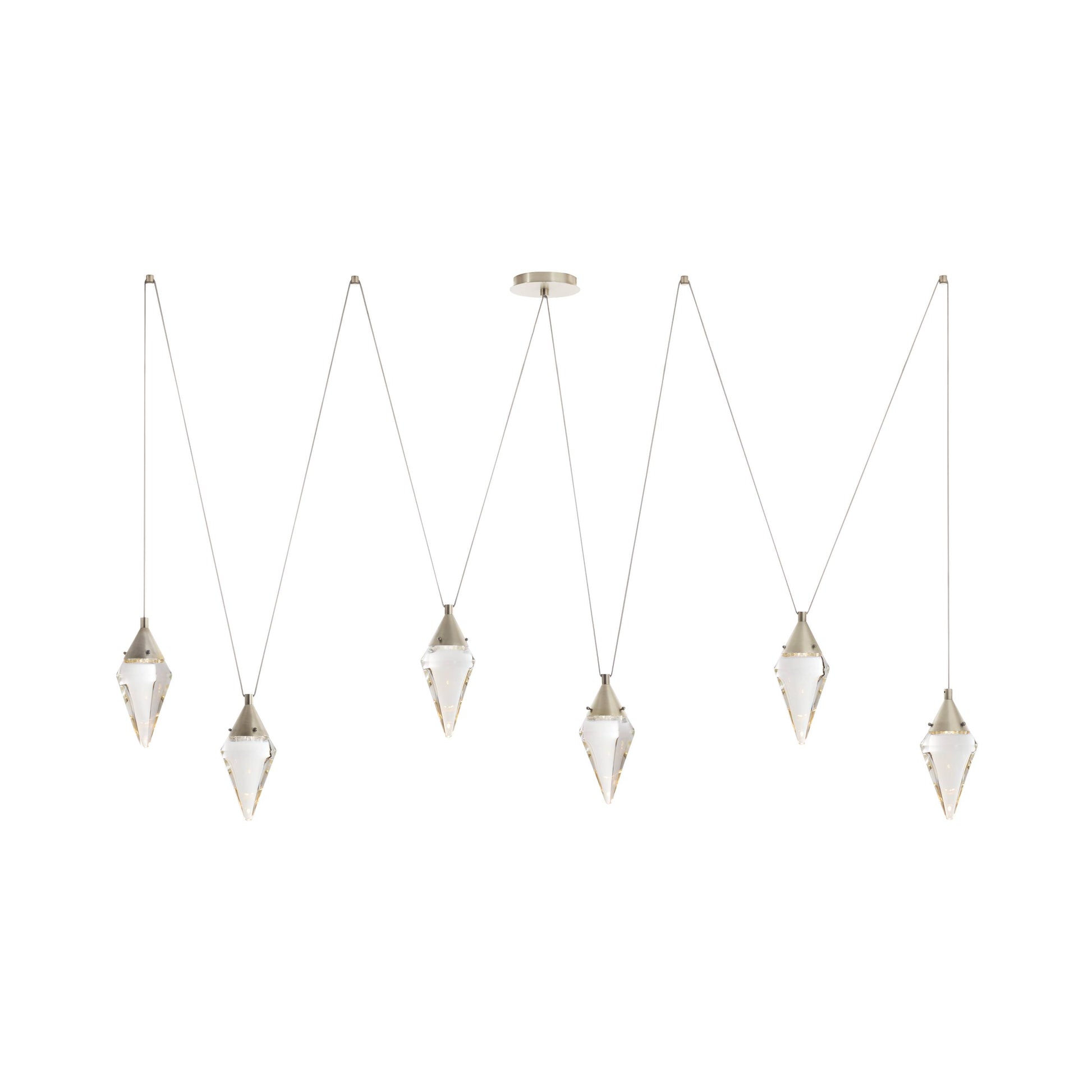 Arteriors Home Berkley Multi-Drop Chandelier Vintage Silver