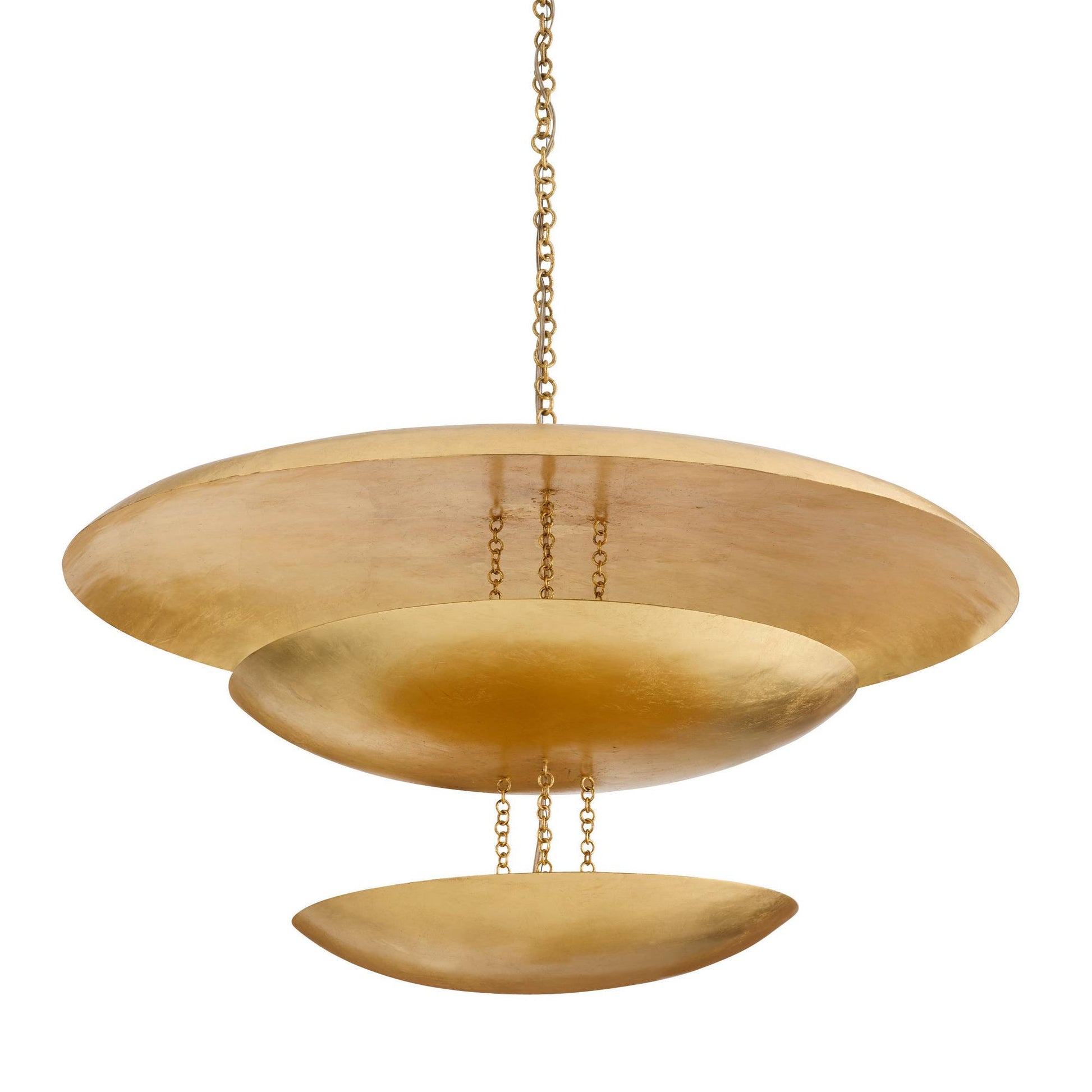 Arteriors Home Florko Grand Chandelier Gold Leaf