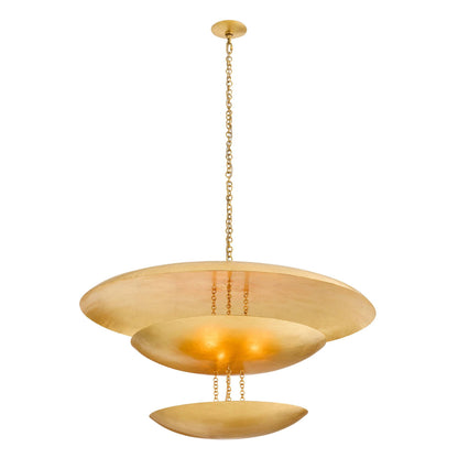 Arteriors Home Florko Grand Chandelier Gold Leaf