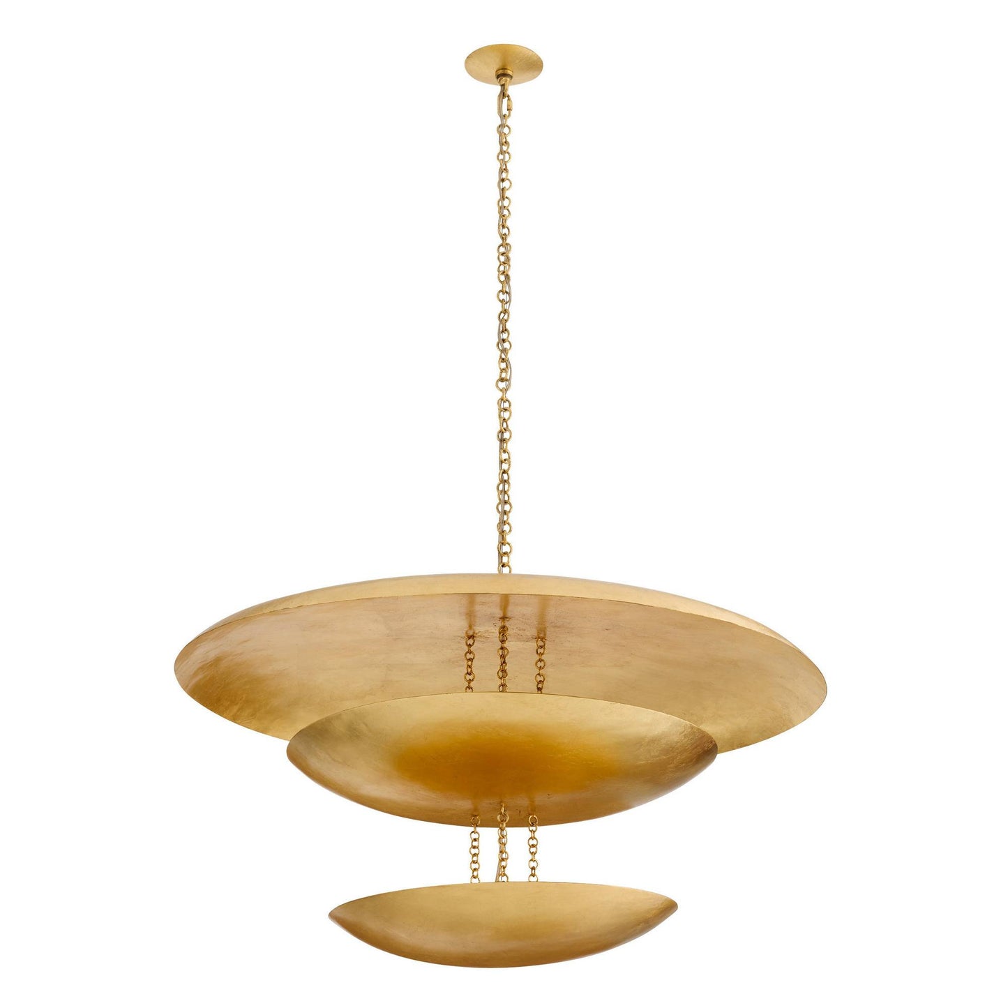 Arteriors Home Florko Grand Chandelier Gold Leaf