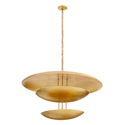 Arteriors Home Florko Grand Chandelier Gold Leaf
