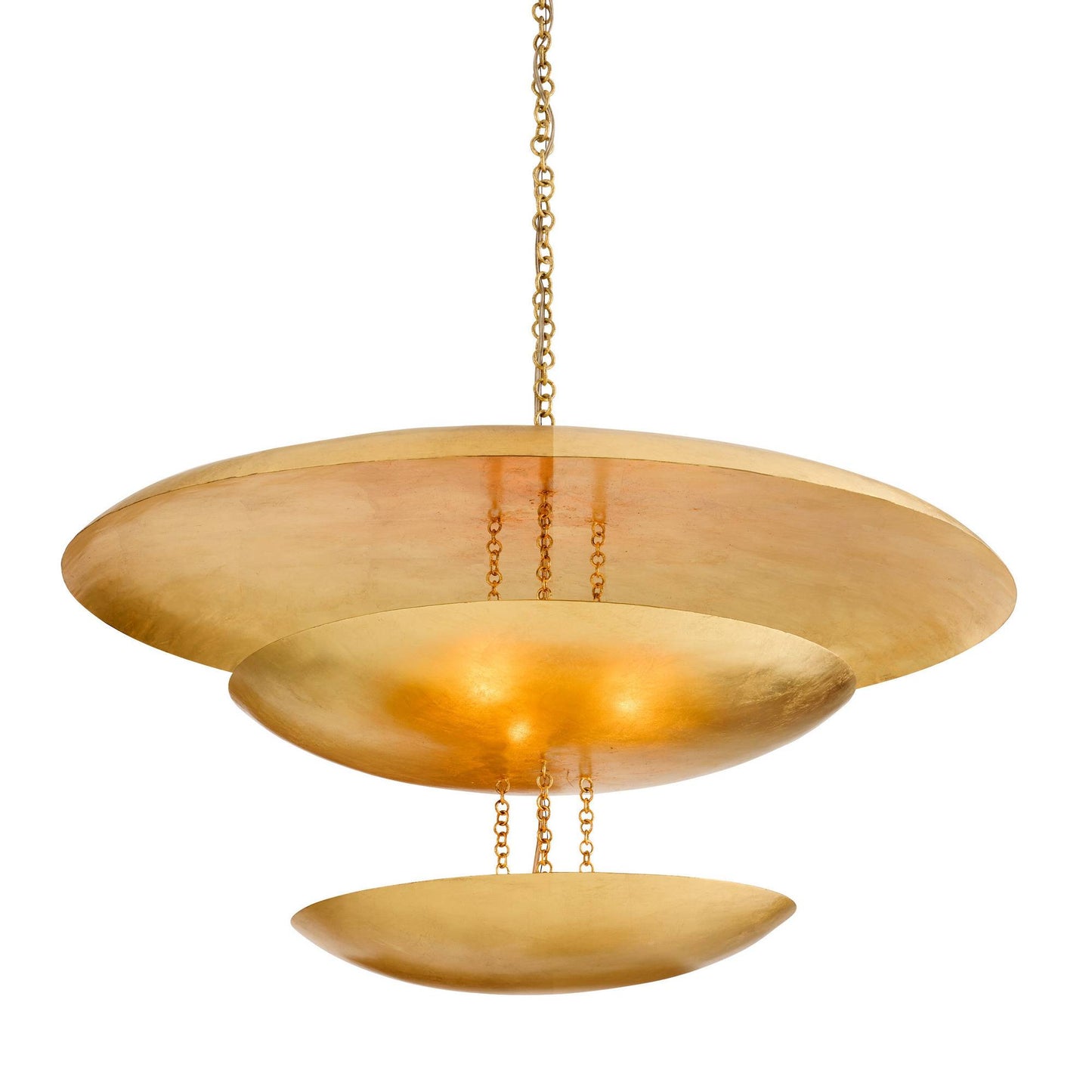 Arteriors Home Florko Grand Chandelier Gold Leaf