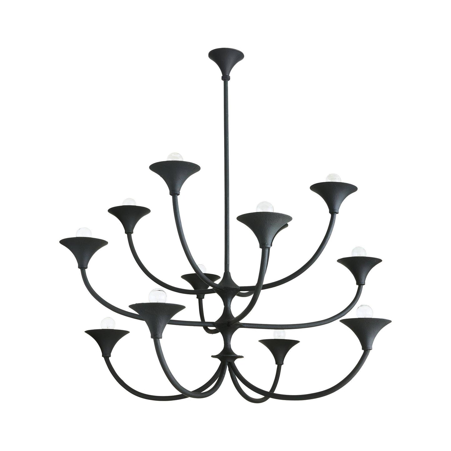 Arteriors Home Larkin Chandelier Black Gesso