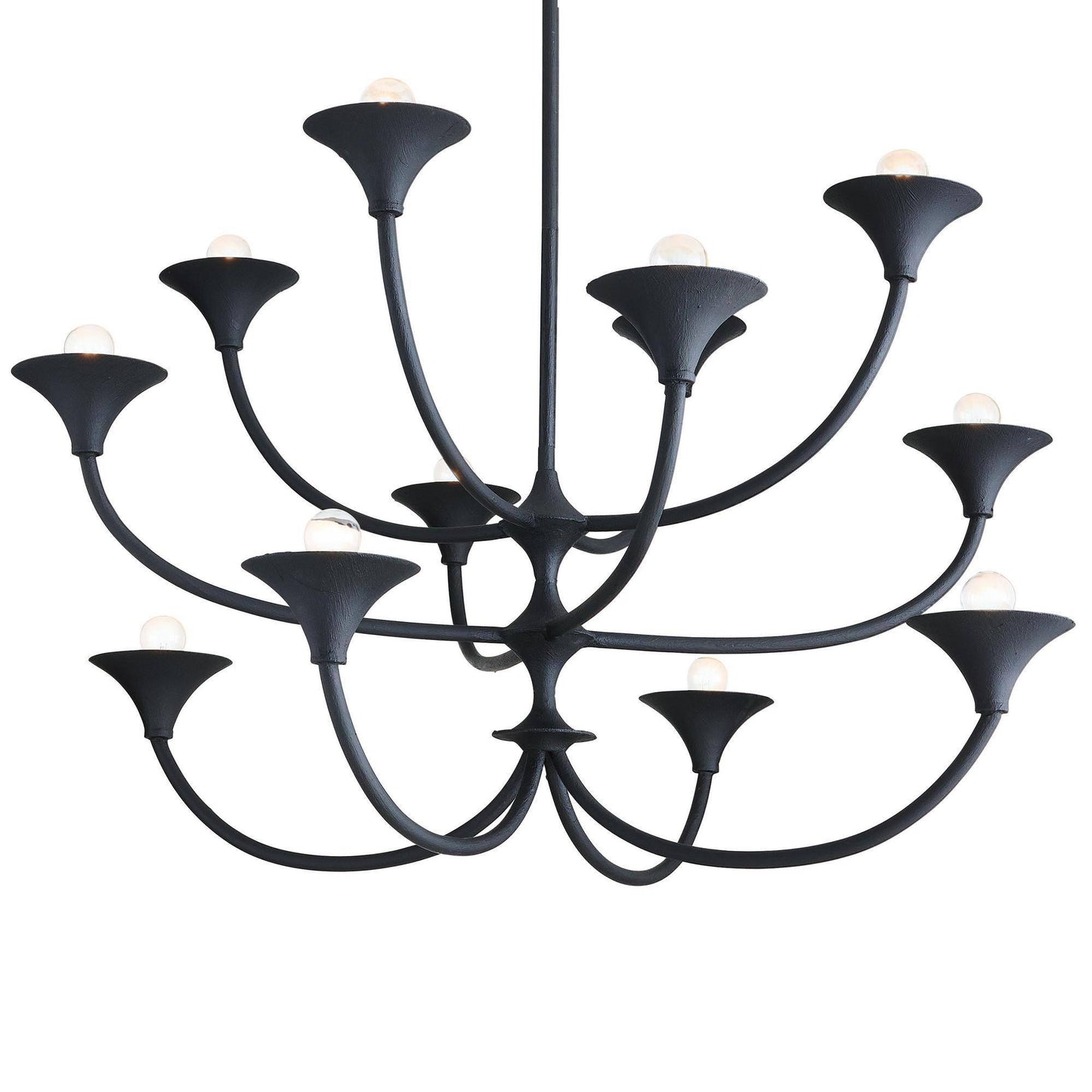 Arteriors Home Larkin Chandelier Black Gesso