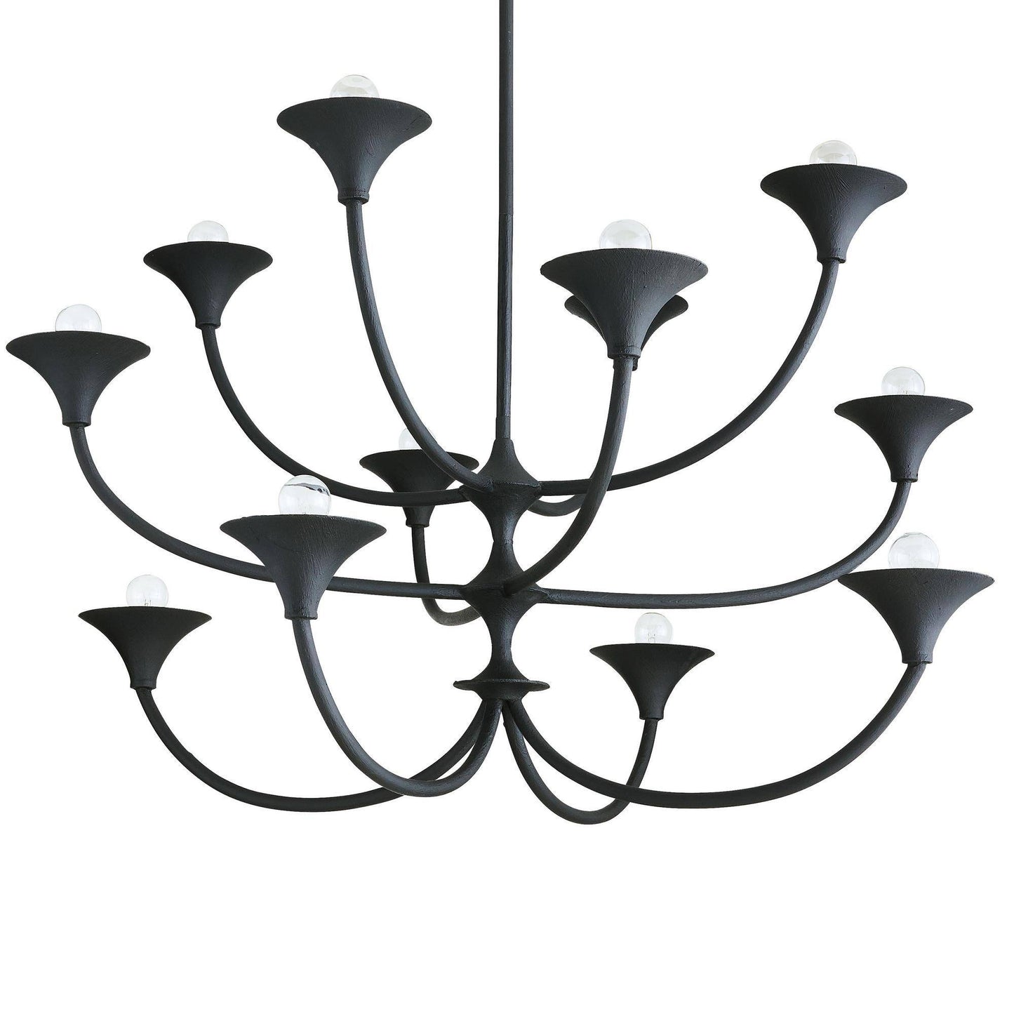 Arteriors Home Larkin Chandelier Black Gesso