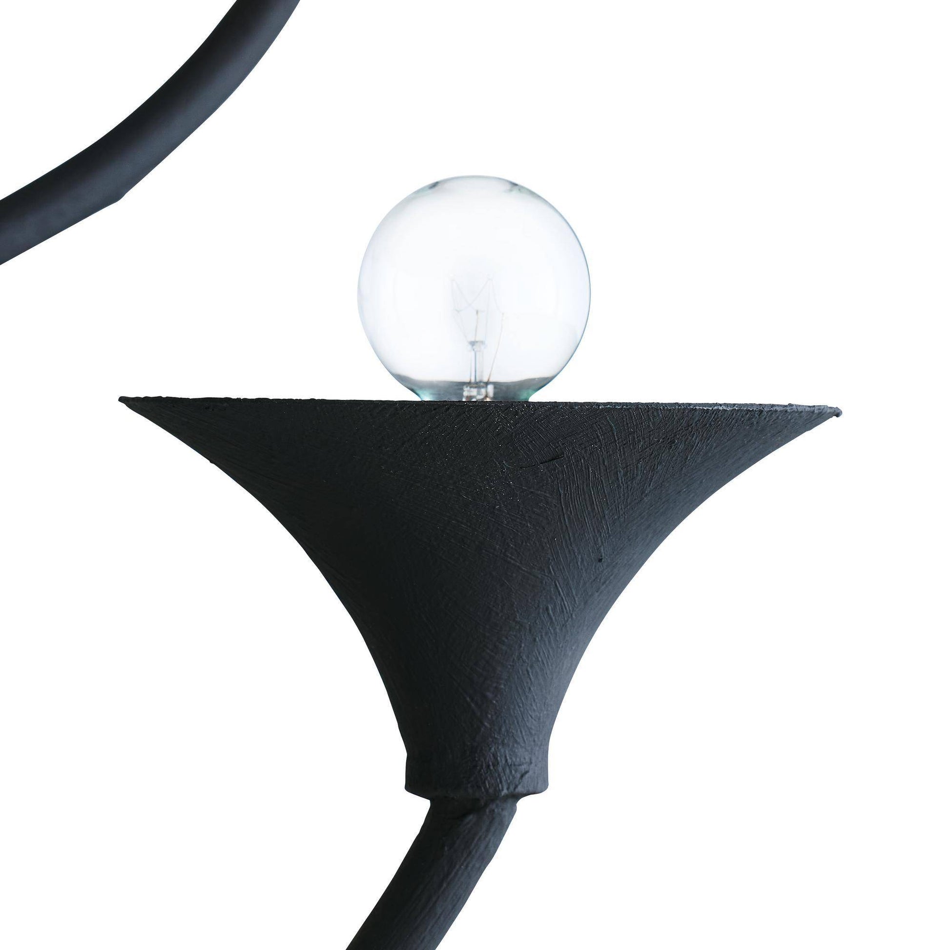 Arteriors Home Larkin Chandelier Black Gesso