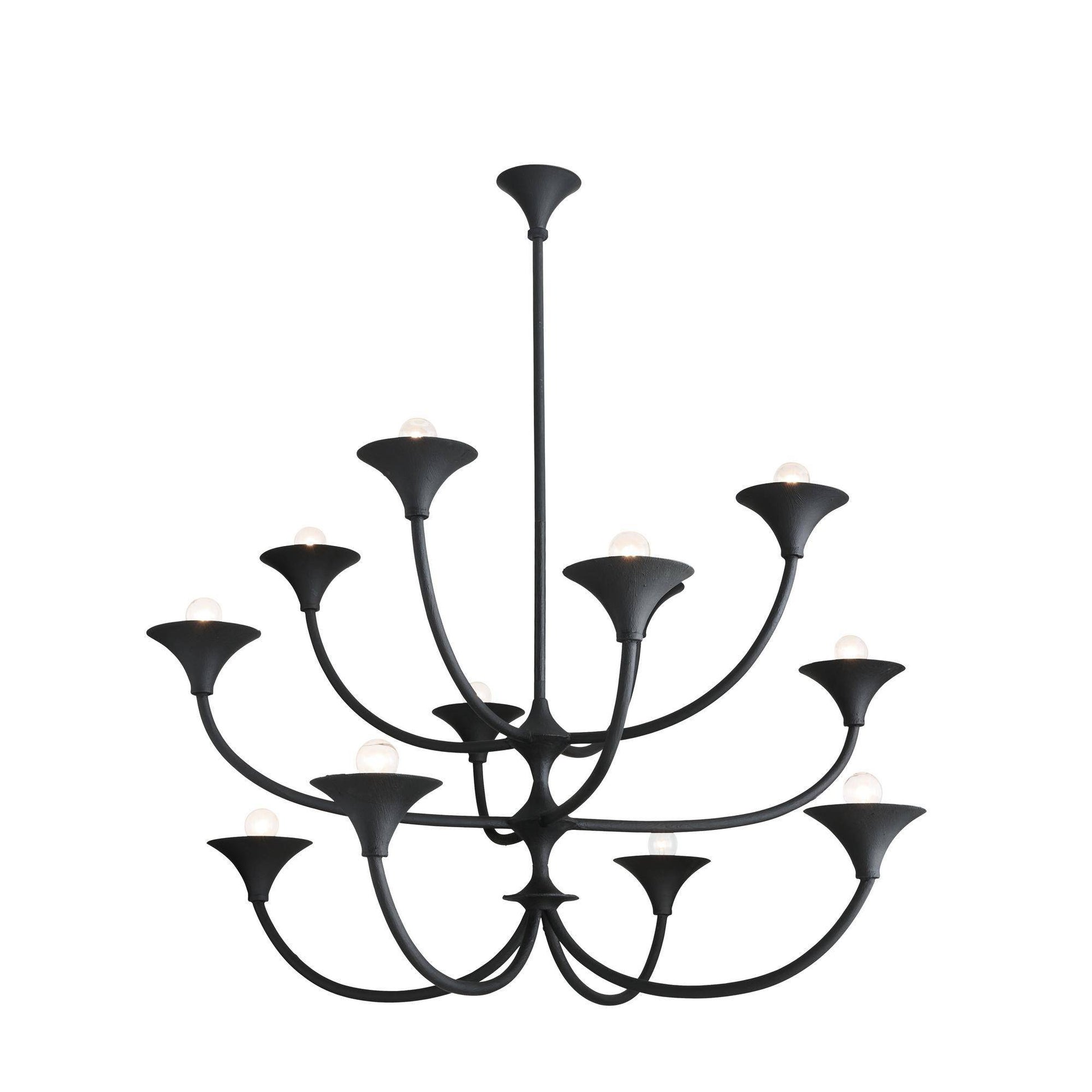 Arteriors Home Larkin Chandelier Black Gesso