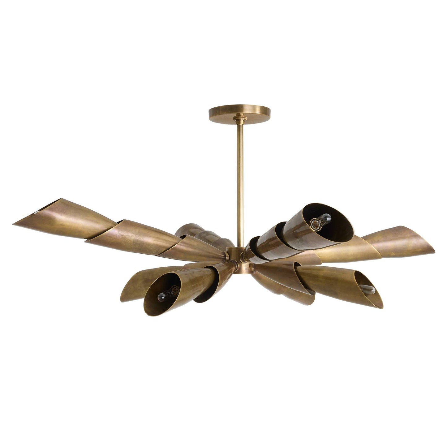 Arteriors Home Morgan Flush Mount Vintage Brass