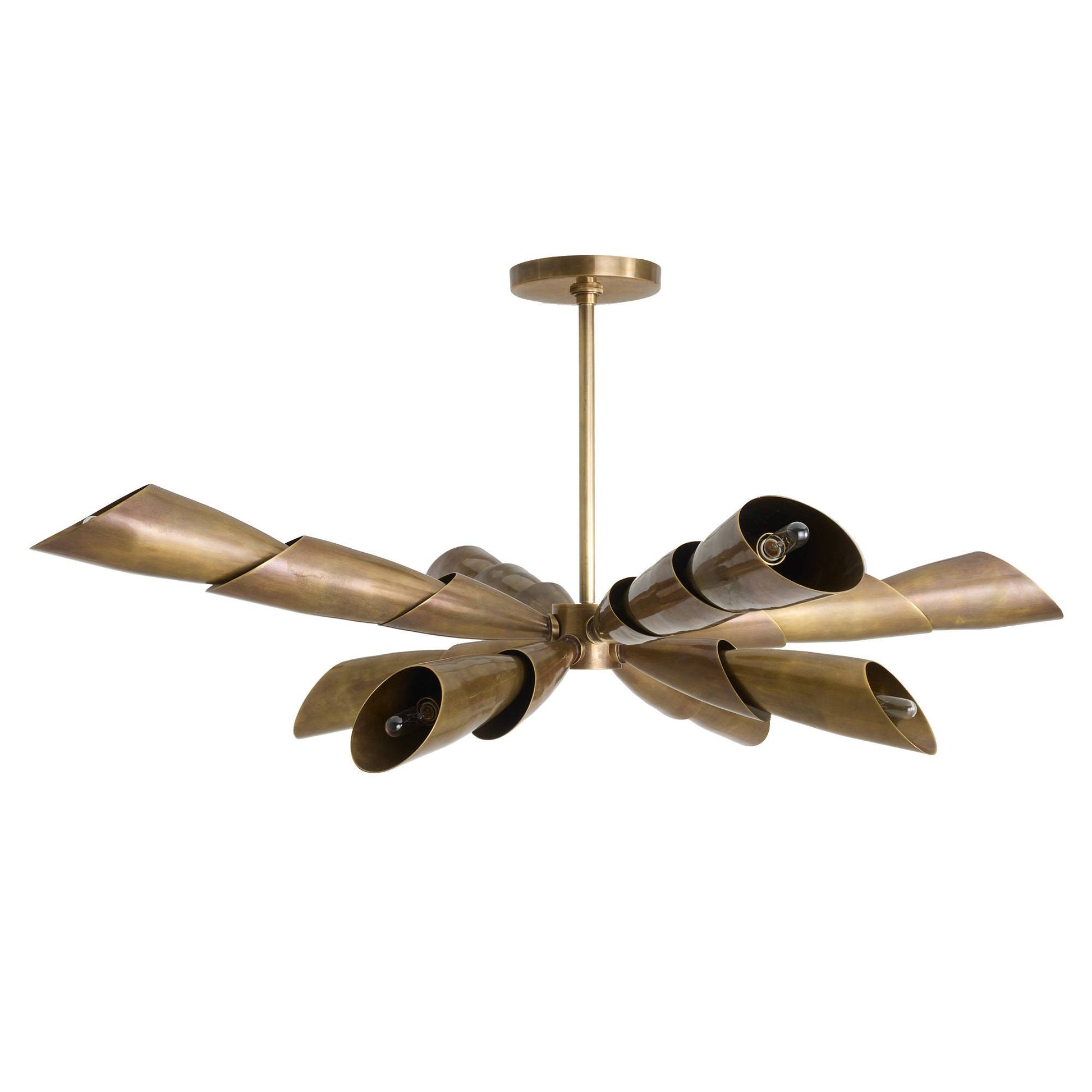 Arteriors Home Morgan Flush Mount Vintage Brass