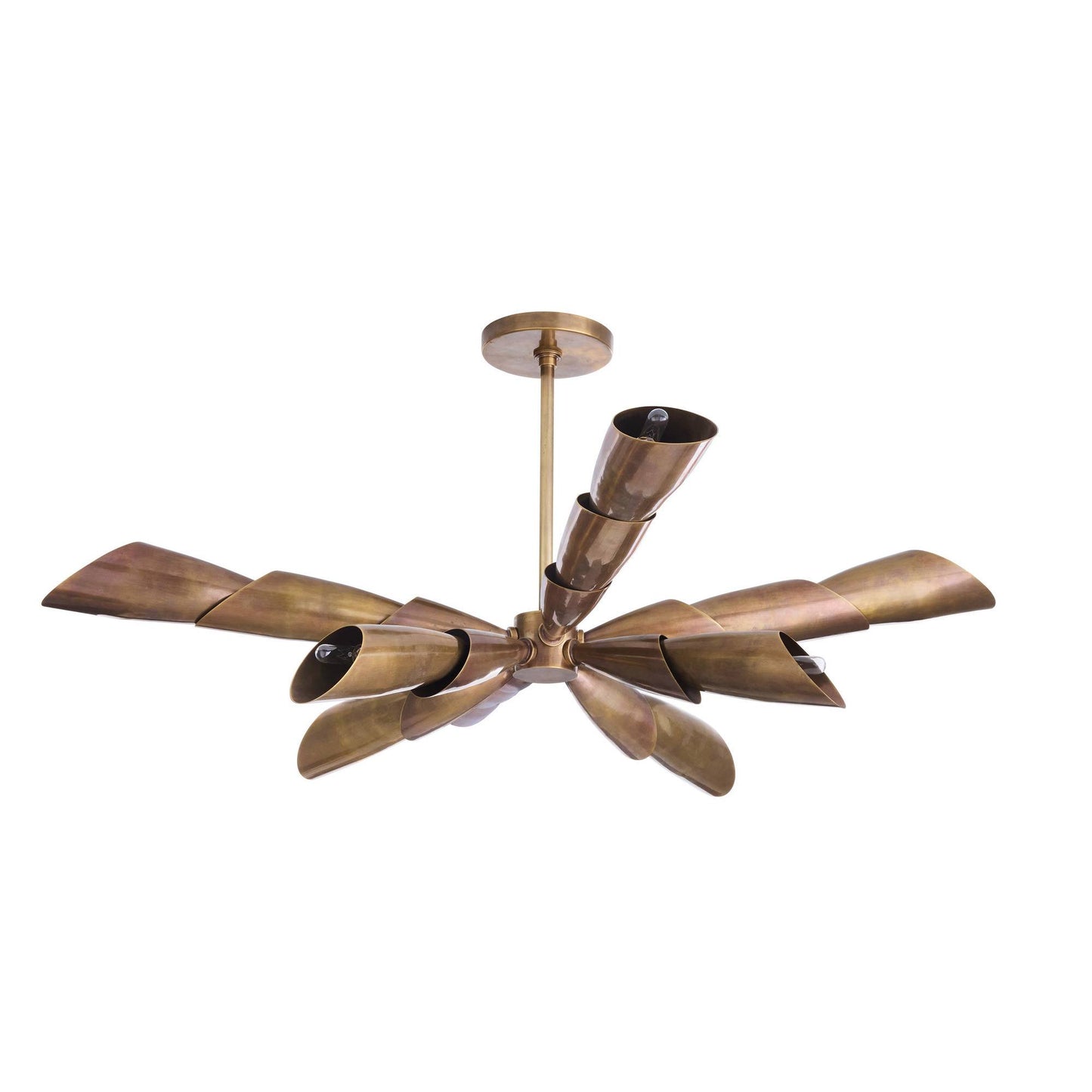 Arteriors Home Morgan Flush Mount Vintage Brass