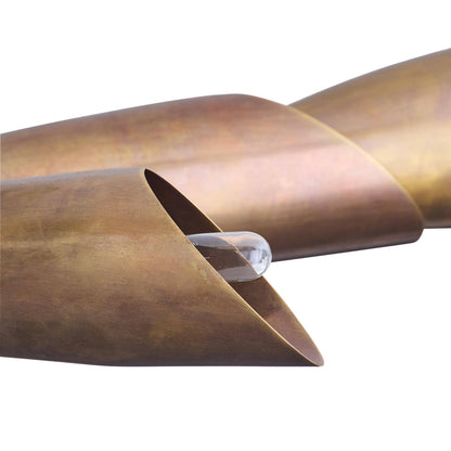 Arteriors Home Morgan Flush Mount Vintage Brass