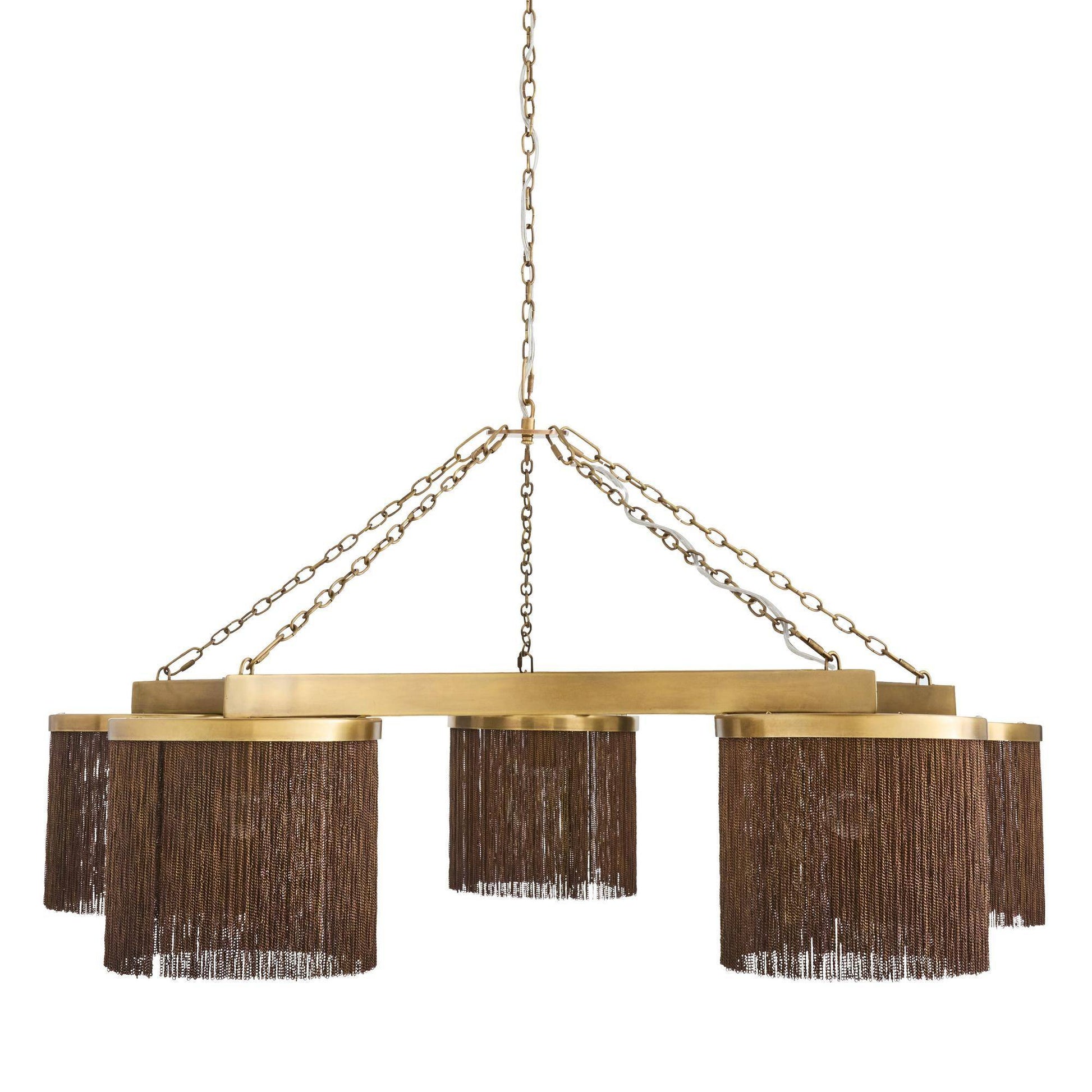 Arteriors Home Langston Chandelier Vintage Brass