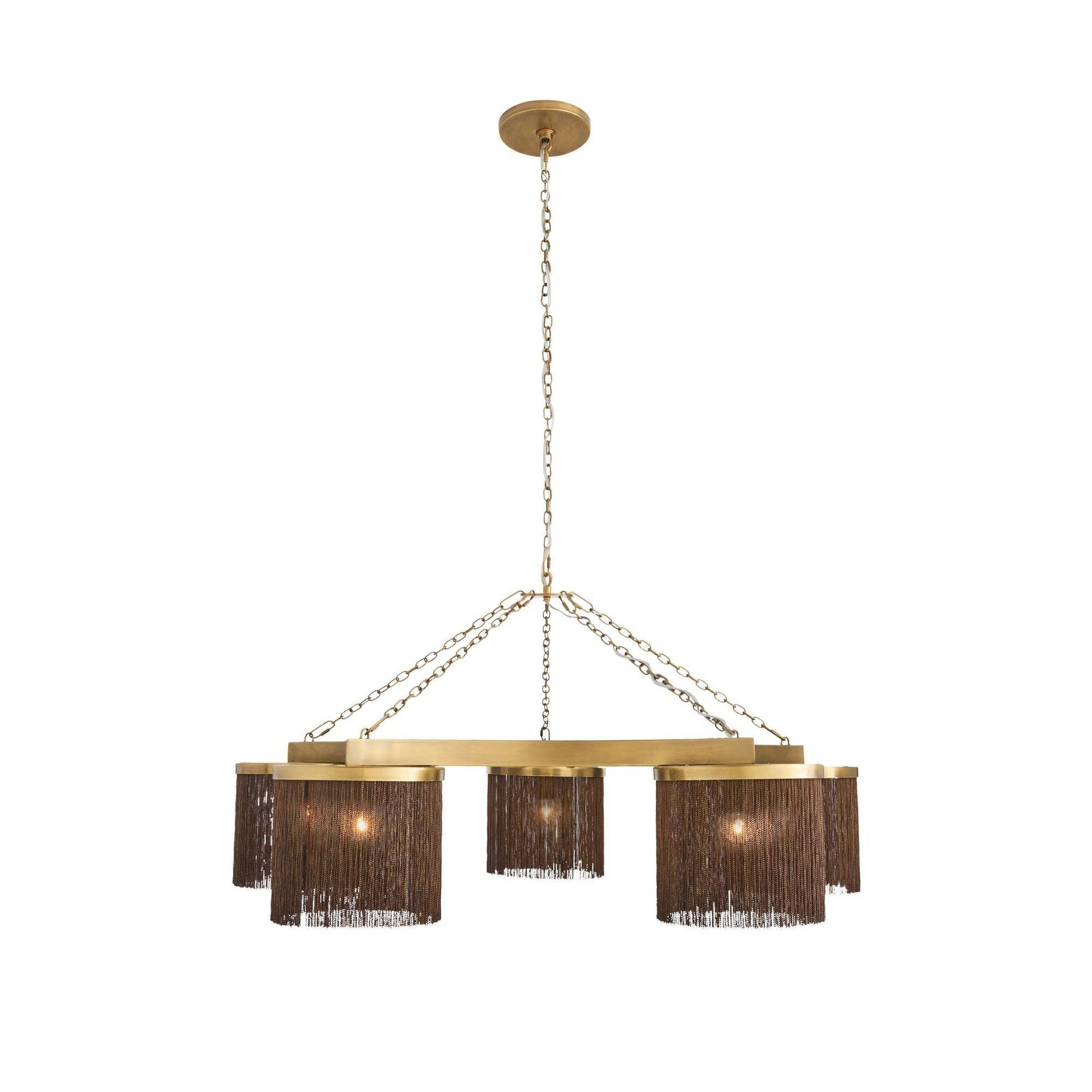 Arteriors Home Langston Chandelier Vintage Brass