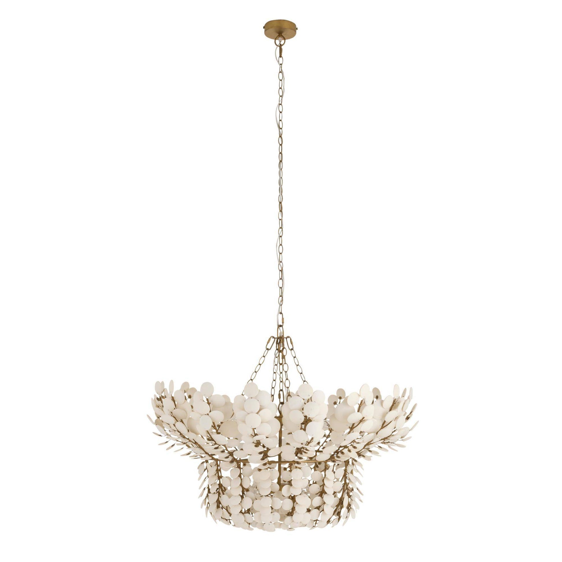 Arteriors Home Bilal Chandelier Ivory