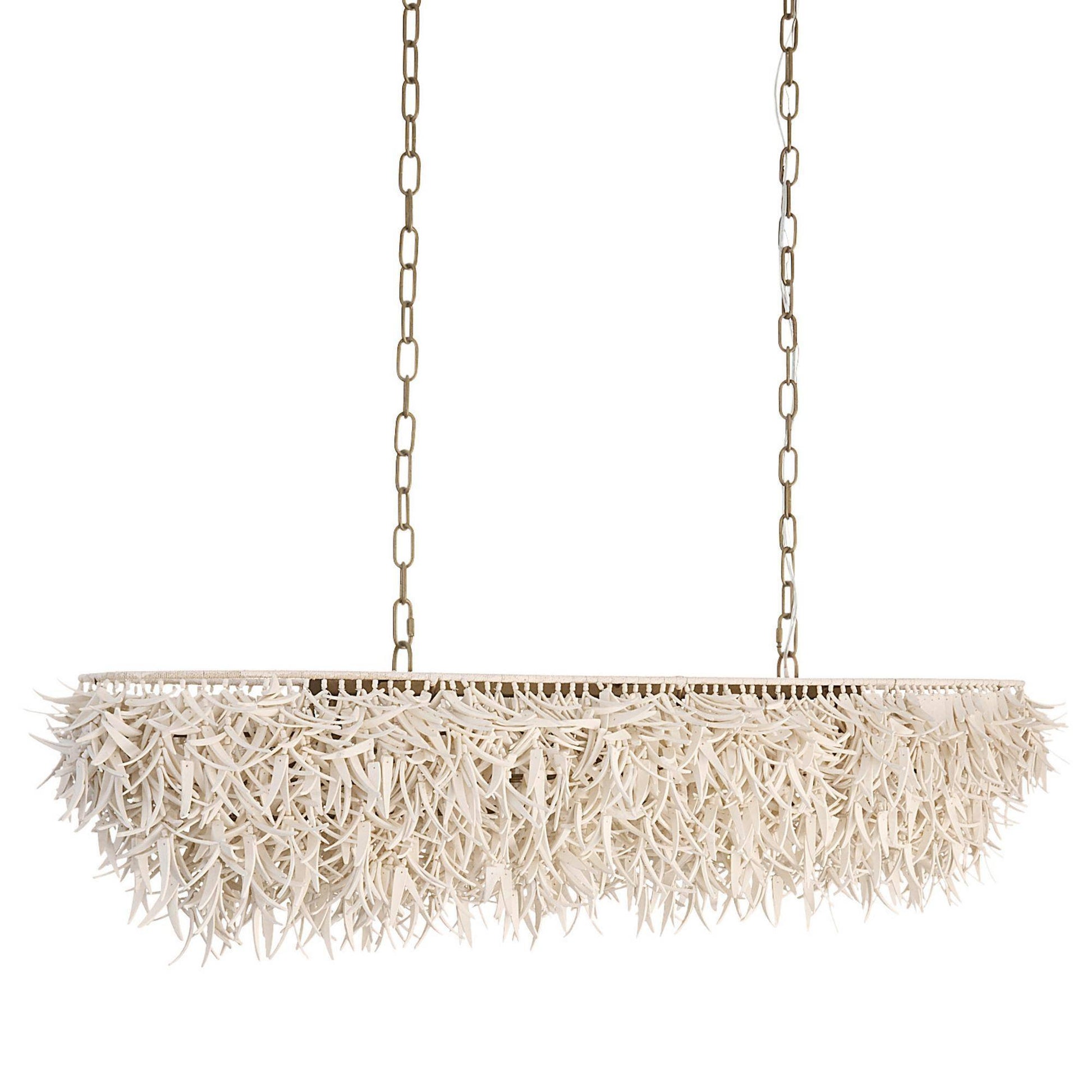Arteriors Home Cabo Linear Chandelier Ivory