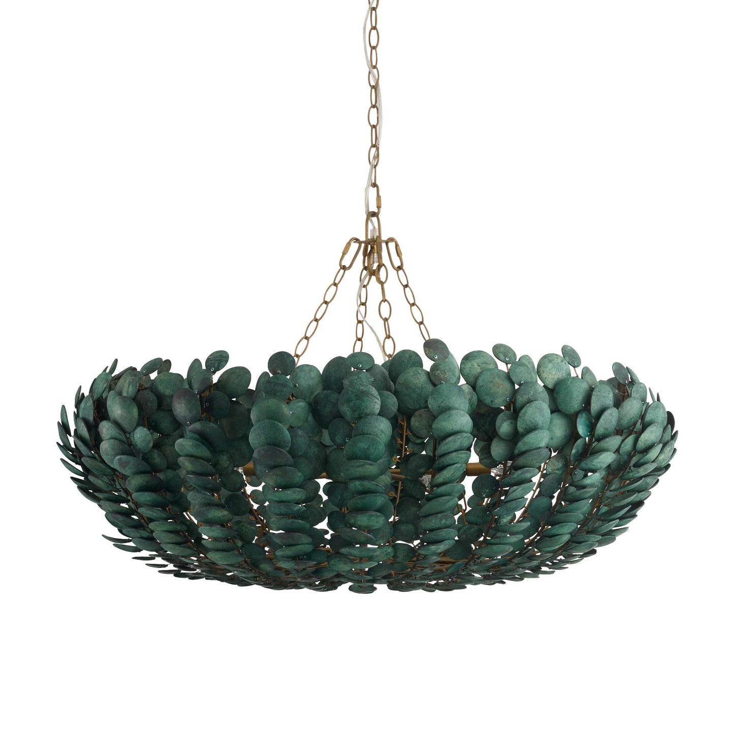 Arteriors Home Bilal Round Chandelier Eucalyptus Stain