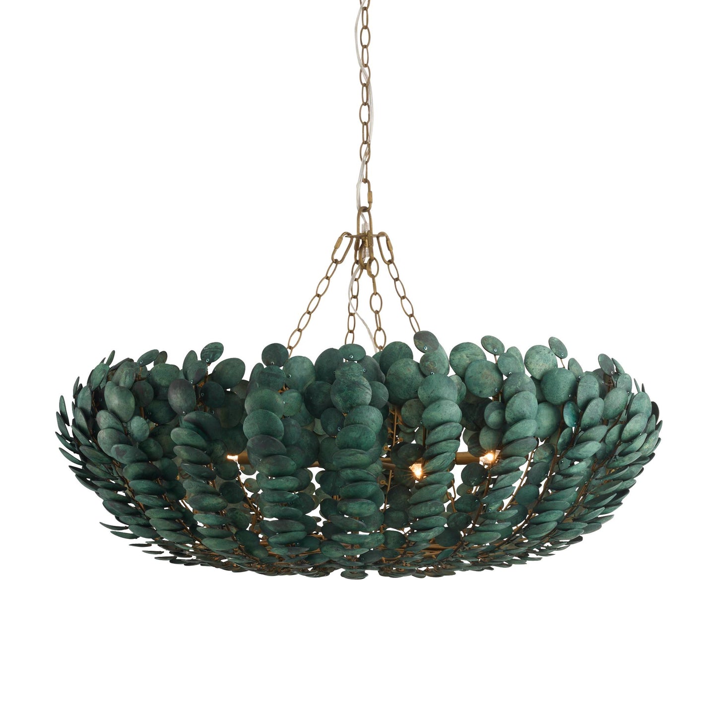 Arteriors Home Bilal Round Chandelier Eucalyptus Stain