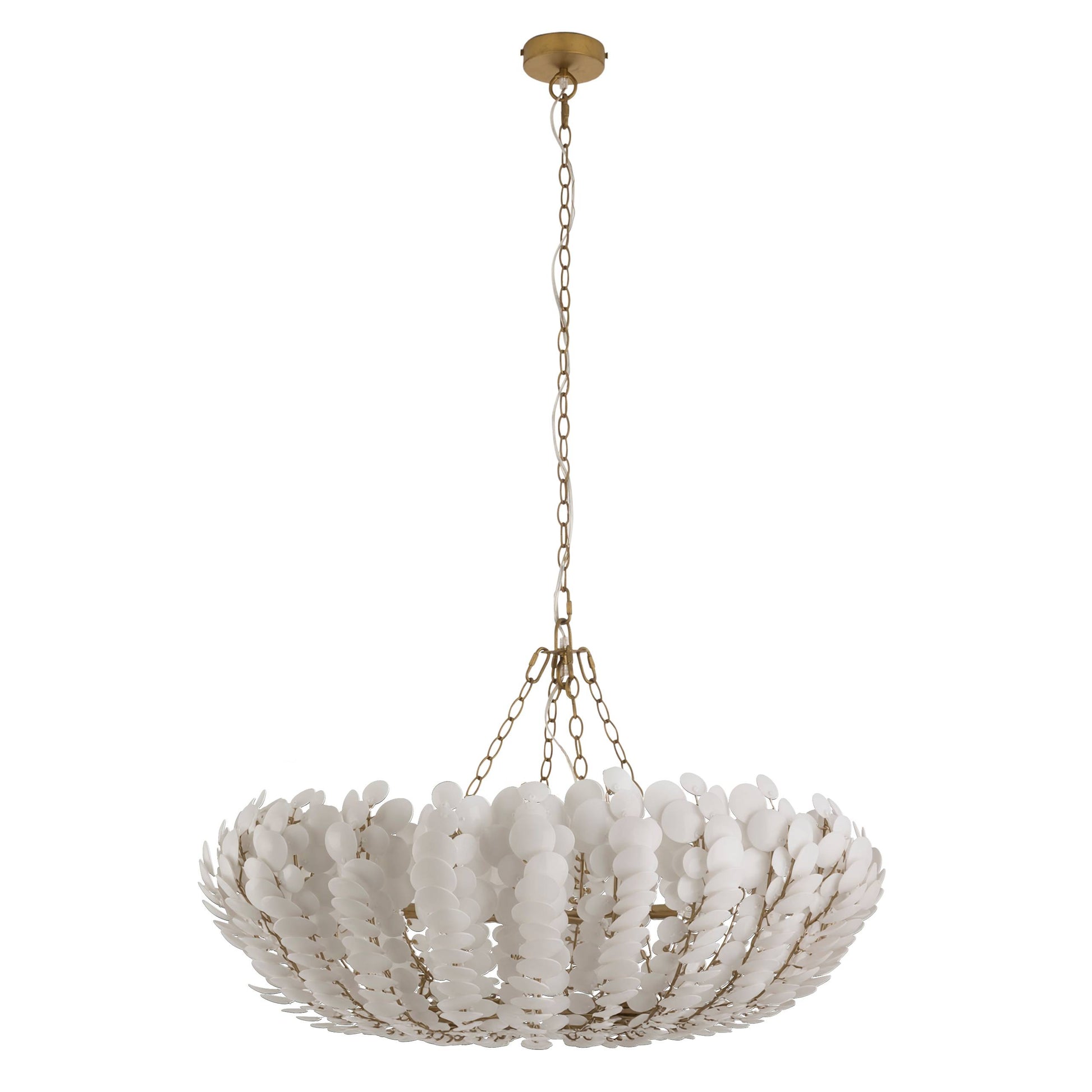 Arteriors Home Bilal Round Chandelier Ivory
