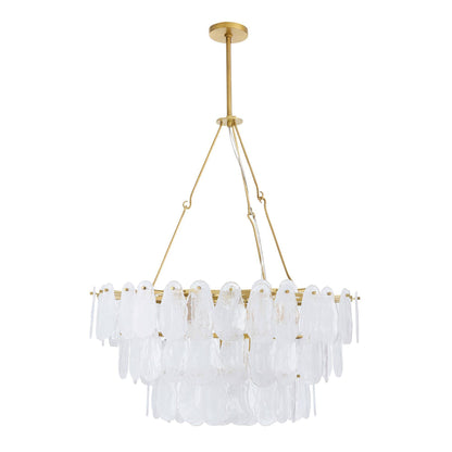Arteriors Home Leon Large Chandelier White Glaze