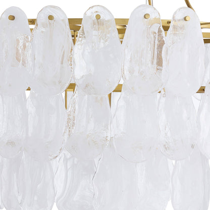 Arteriors Home Leon Large Chandelier White Glaze