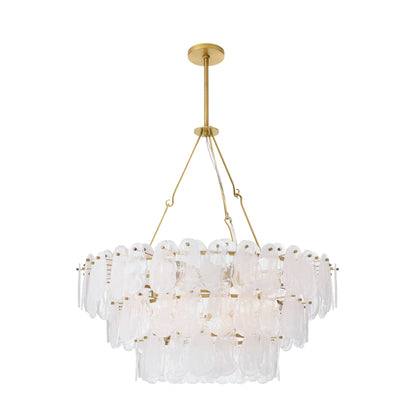 Arteriors Home Leon Large Chandelier White Glaze