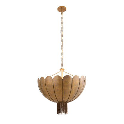 Arteriors Home Inaya Chandelier Antique Brass