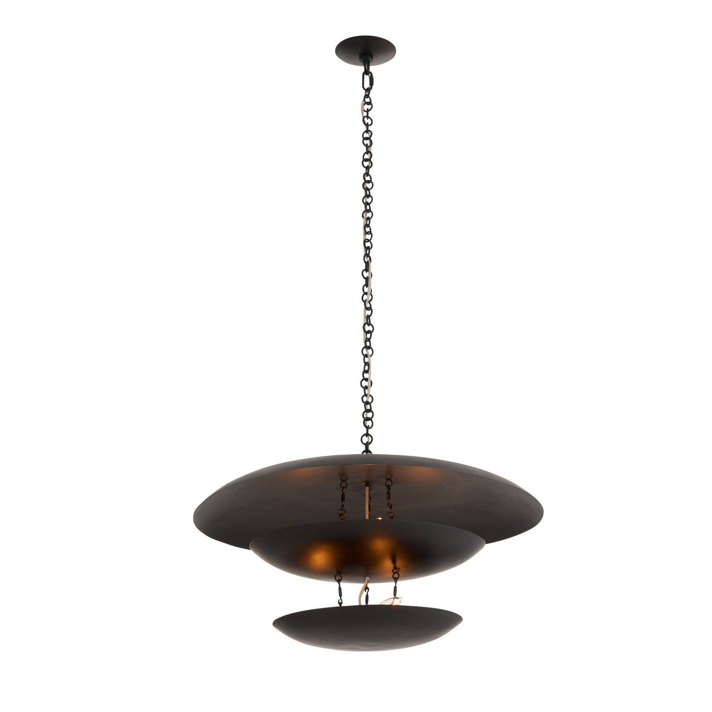 Arteriors Home Florko Chandelier Blackened Iron