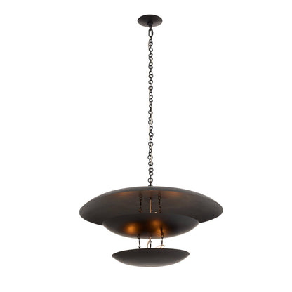 Arteriors Home Florko Chandelier Blackened Iron
