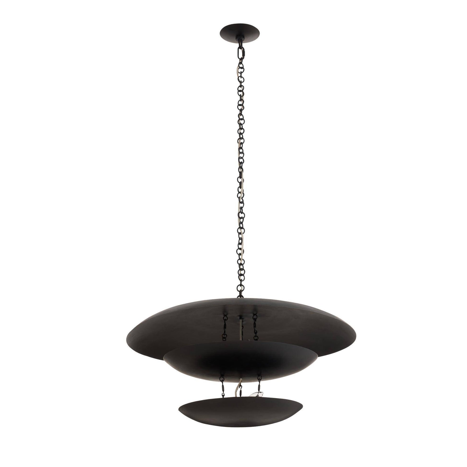 Arteriors Home Florko Chandelier Blackened Iron