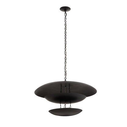 Arteriors Home Florko Chandelier Blackened Iron