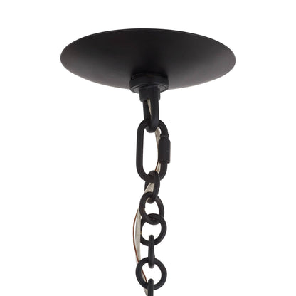 Arteriors Home Florko Chandelier Blackened Iron