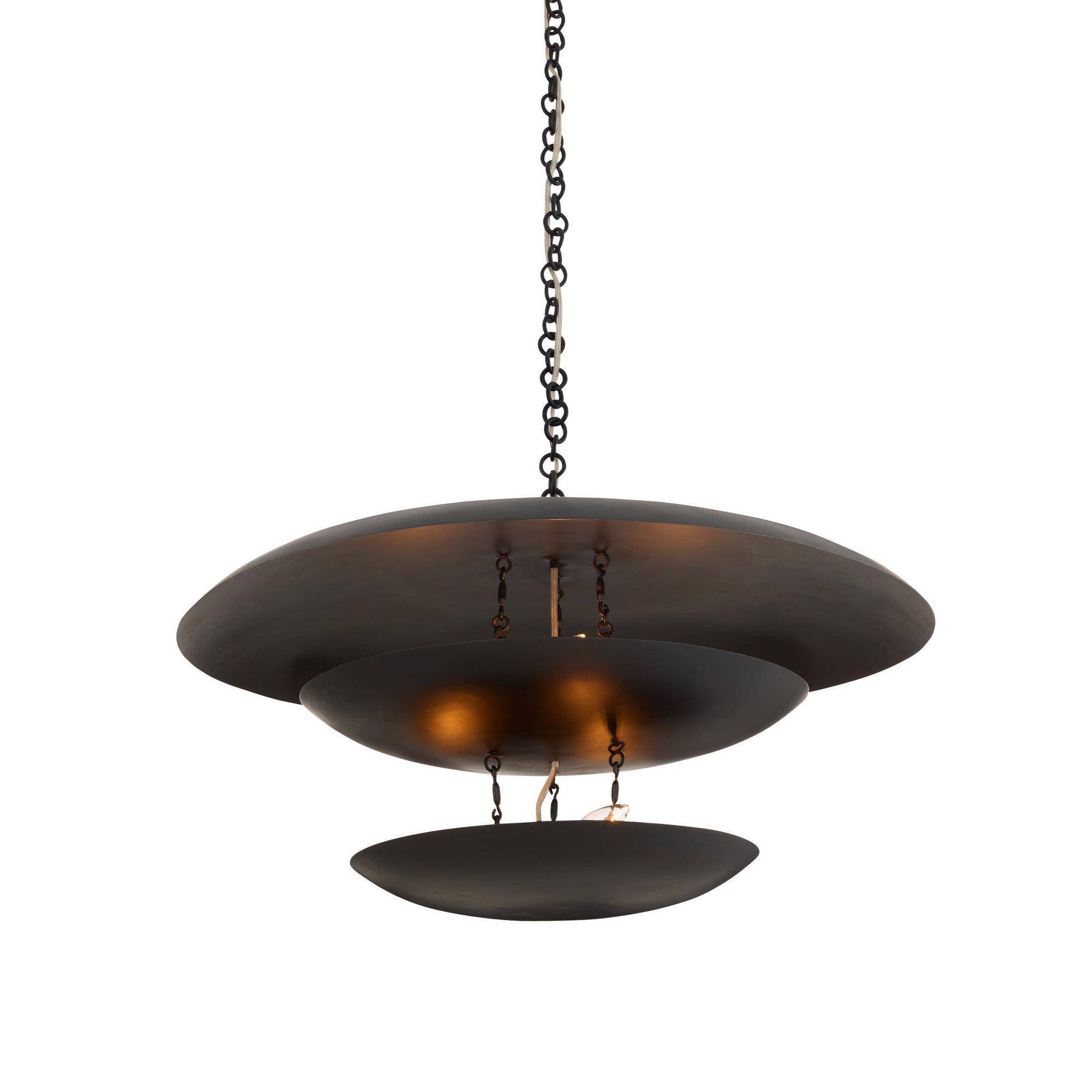 Arteriors Home Florko Chandelier Blackened Iron