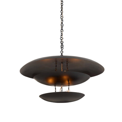 Arteriors Home Florko Chandelier Blackened Iron