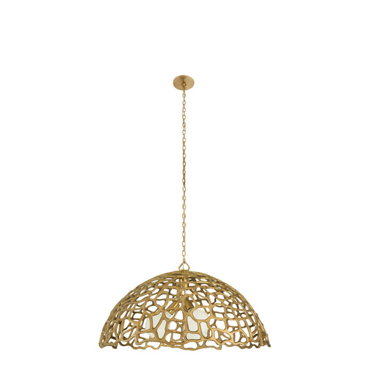 Arteriors Home Lotus Pendant Antique Brass