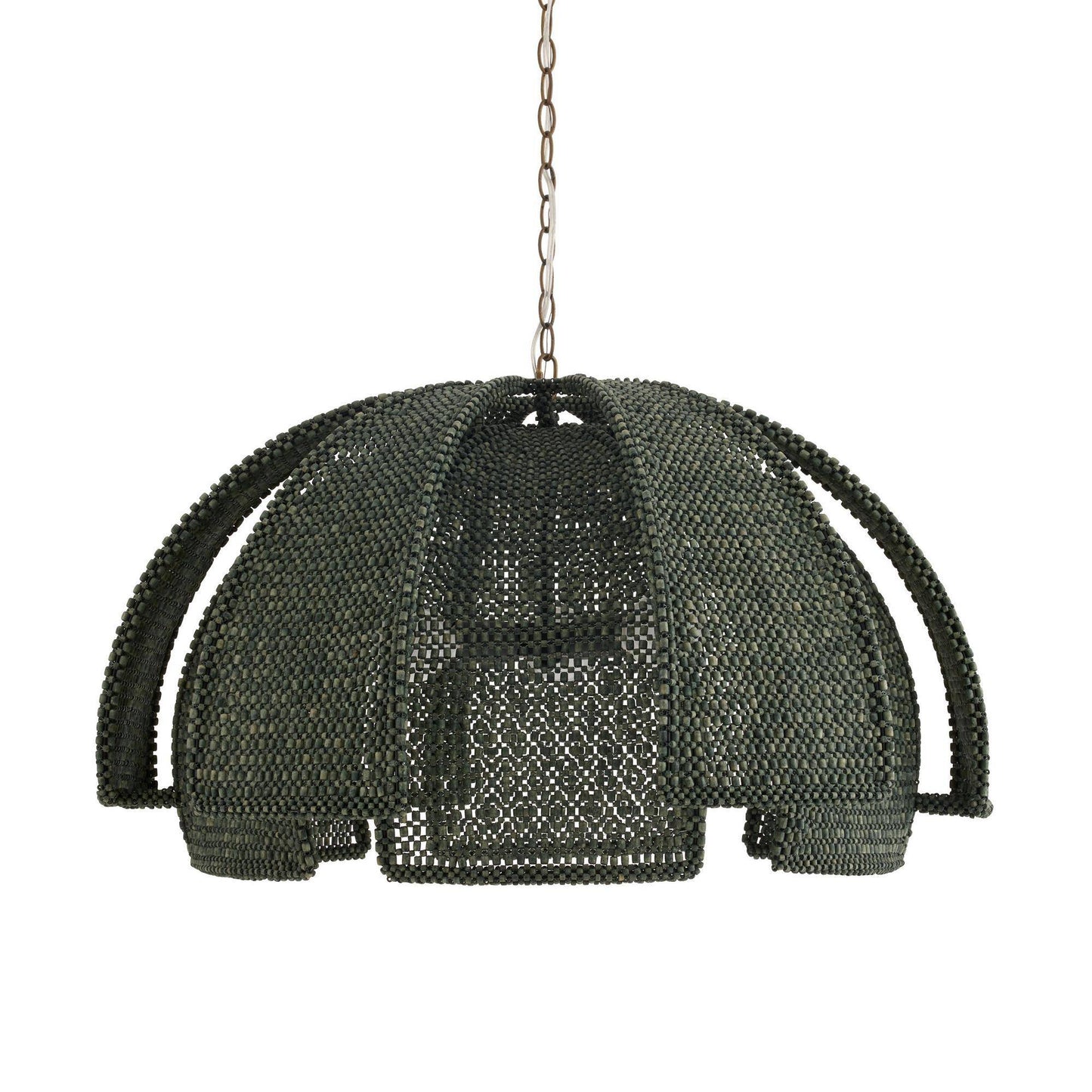 Arteriors Home Kamari Pendant Eucalyptus Stain