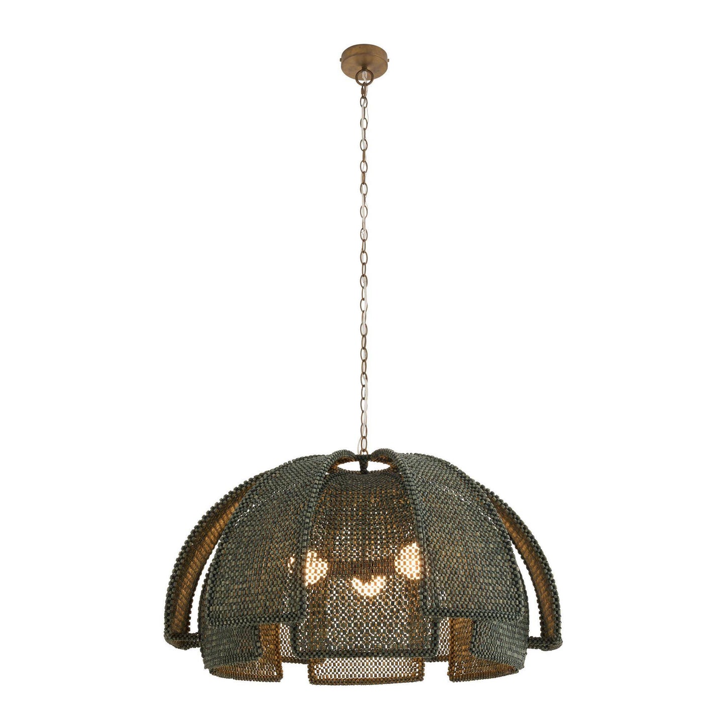 Arteriors Home Kamari Pendant Eucalyptus Stain