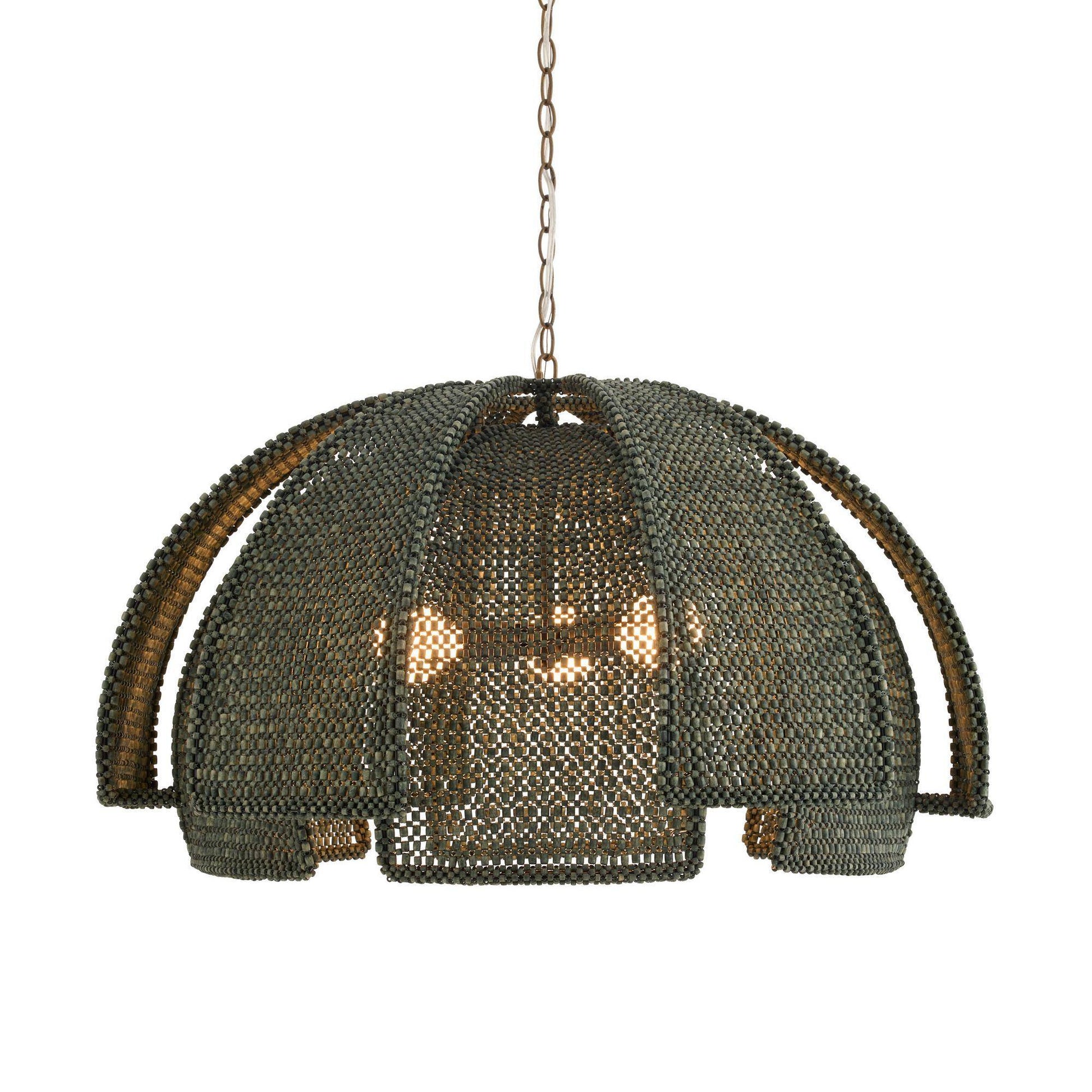 Arteriors Home Kamari Pendant Eucalyptus Stain