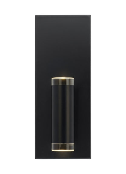 Visual Comfort Modern Dobson II Bathroom Wall Sconce Black, Matte Black